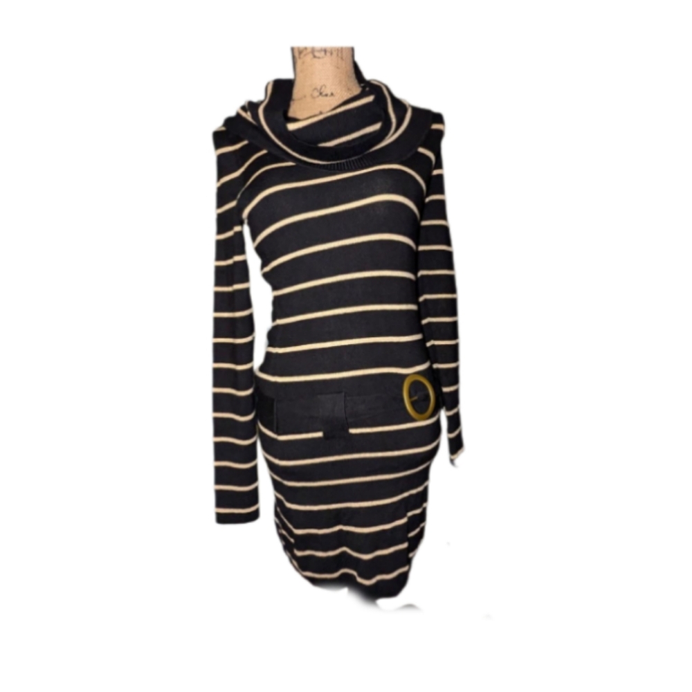 INC International Concepts Cowl Neck Knit Body Dress Size small